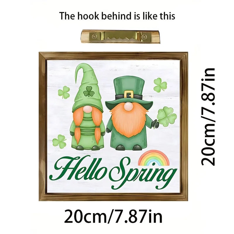 St. Patrick's Day and Easter Wooden Shamrock Rabbit Letter Home Decoration Party Supplies 1 Piece|Holiday Decorations