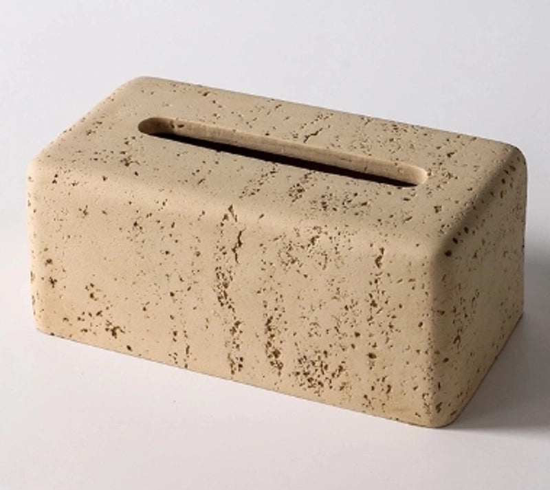Elegant Solid Color Resin Tissue Box for Living Room | Home Decor Accessories