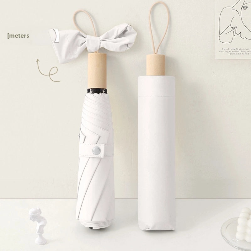 Large Folding Sun Umbrella for Women UV Protection Dual-purpose Sunscreen and Rain Umbrella Custom Logo Print|Outdoor Accessories