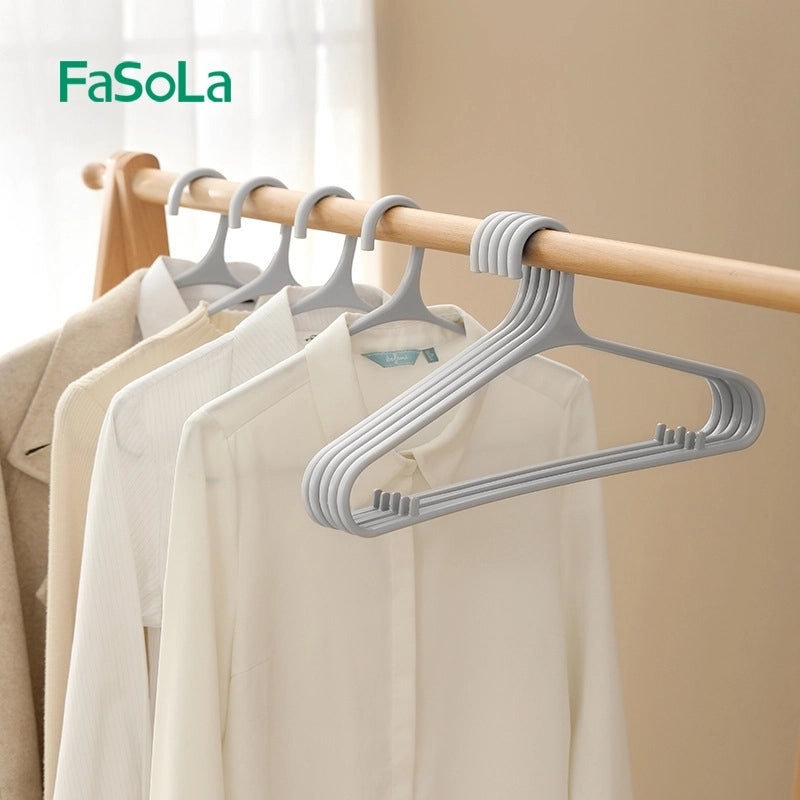 FaSoLa Seamless Plastic Drying Rack with Corner Hooks for Clothes Storage and Cabinet Hanging | Home Storage & Organization