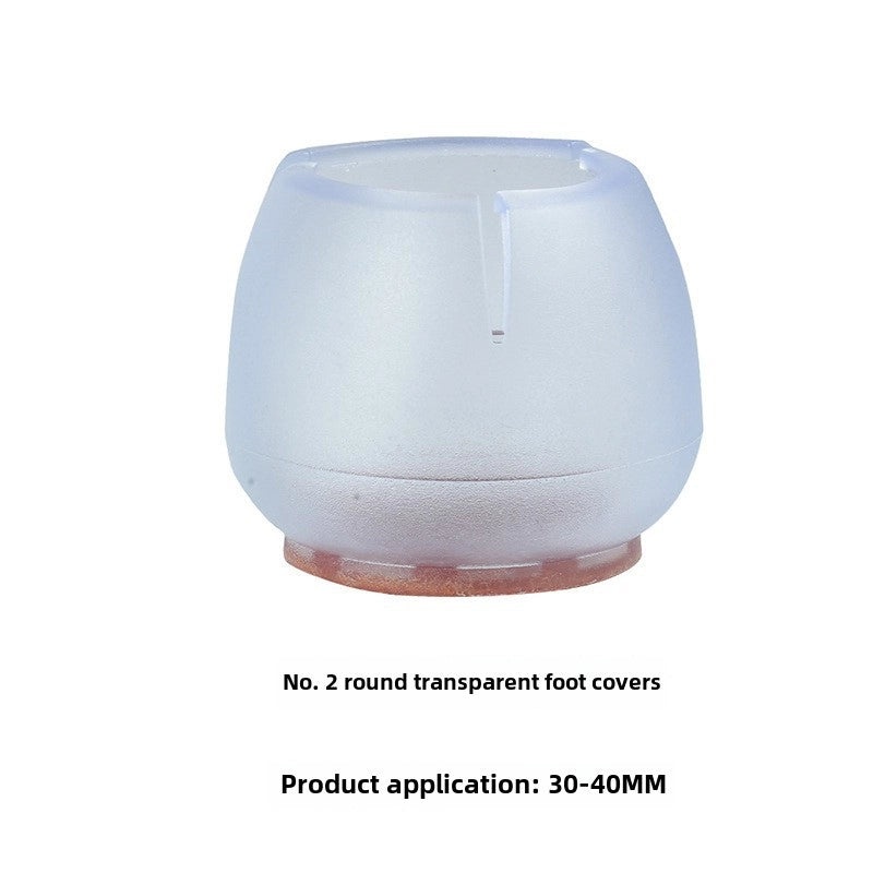 Transparent Silicone Non-Slip Table and Chair Leg Covers for Floor Protection and Longevity | Home & Living Accessories