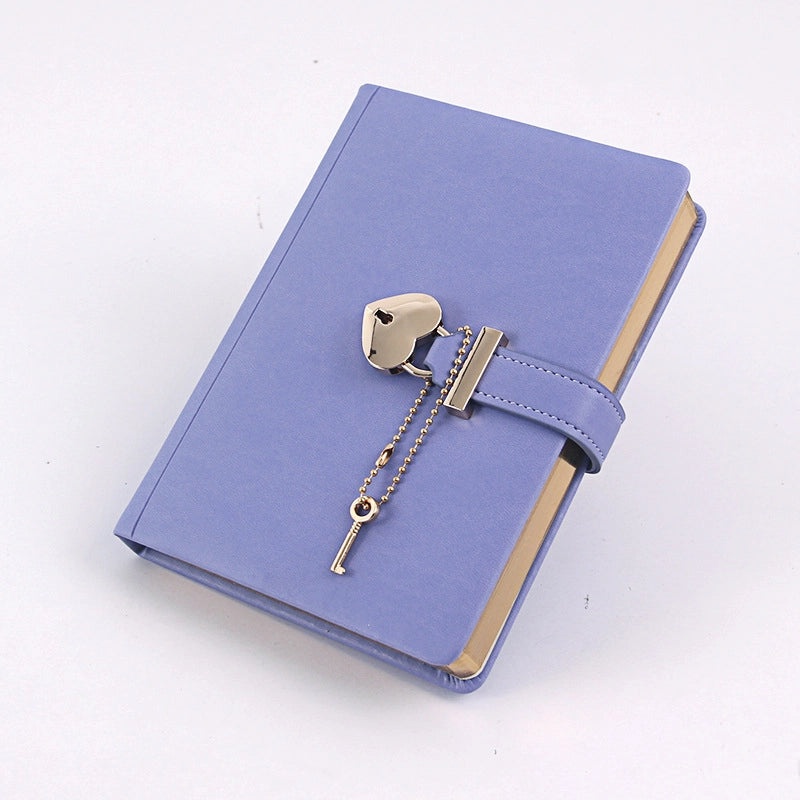 Heart-Shaped Lock Diary Notebook with Password Protection for Students and Office Use | Stationery/Notebooks/Journals