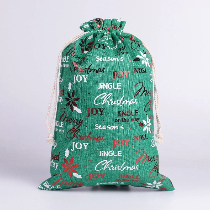 Christmas Tree Santa Claus Snowflake Gift Bags Festive Cloth Wrapping Supplies for Daily Holiday Use|Gift Wrapping Supplies