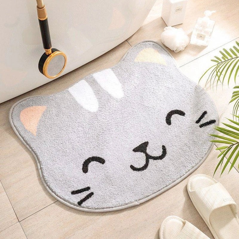 Animal Print Polyester Bath Mat for Casual Vacation Use|Home Decor & Bath Accessories