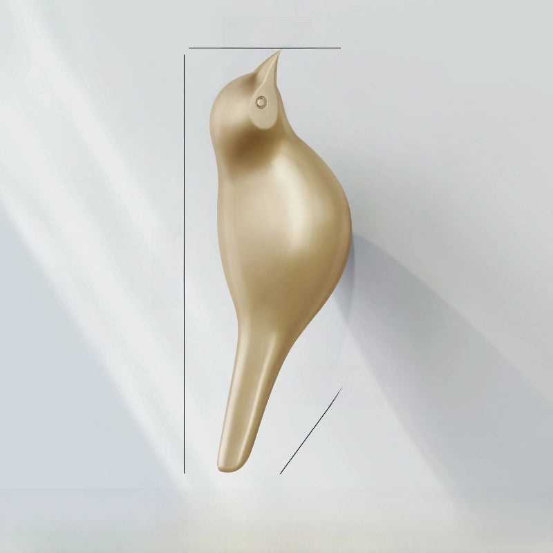 Creative 3D Bird Wall Hook Coat Hanger Bedroom Door Decoration | Home Decor & Wall Hooks
