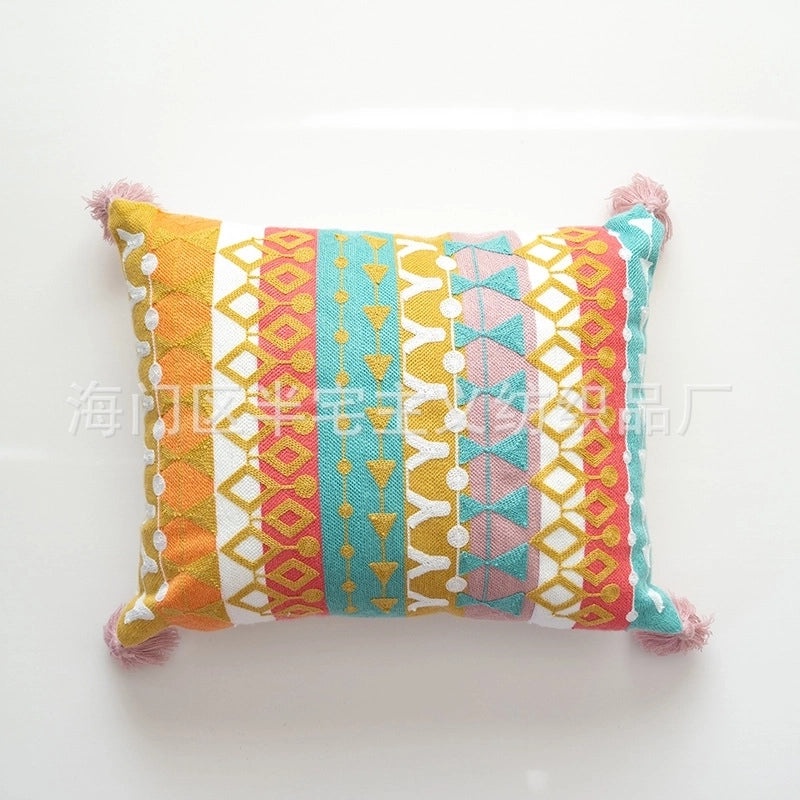 Bohemian Geometric Cotton Pillow Covers | Home Decor Pillows