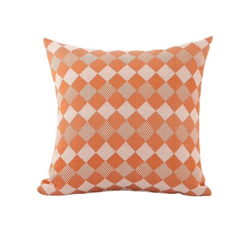 Nordic Simple Diamond Pattern Sofa Waist Pillow Cushion Large Backrest Cushion for Living Room Office|Home Decor Cushions