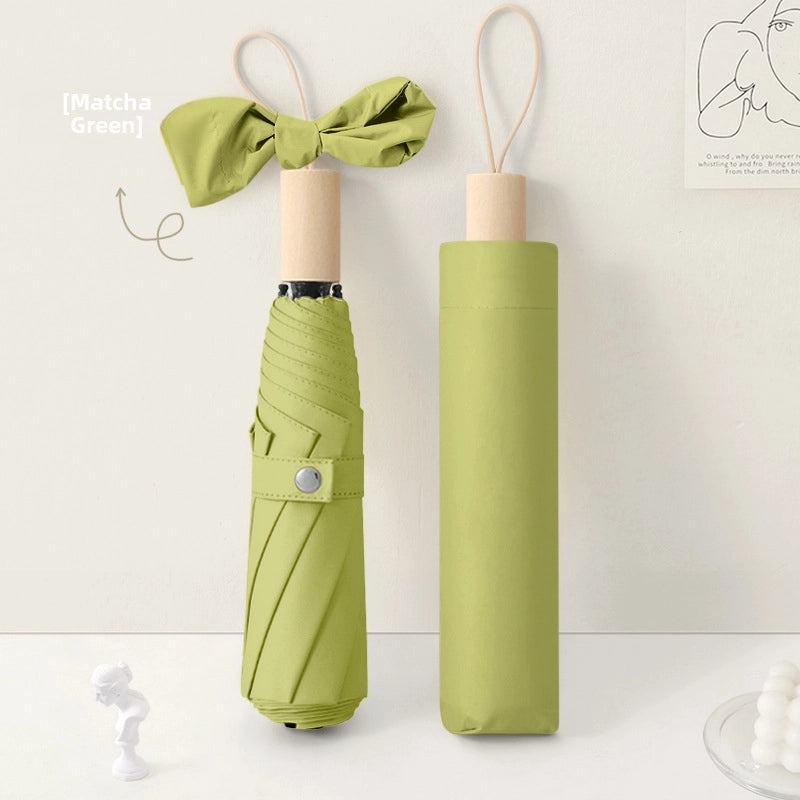 Large Folding Sun Umbrella for Women UV Protection Dual-purpose Sunscreen and Rain Umbrella Custom Logo Print|Outdoor Accessories