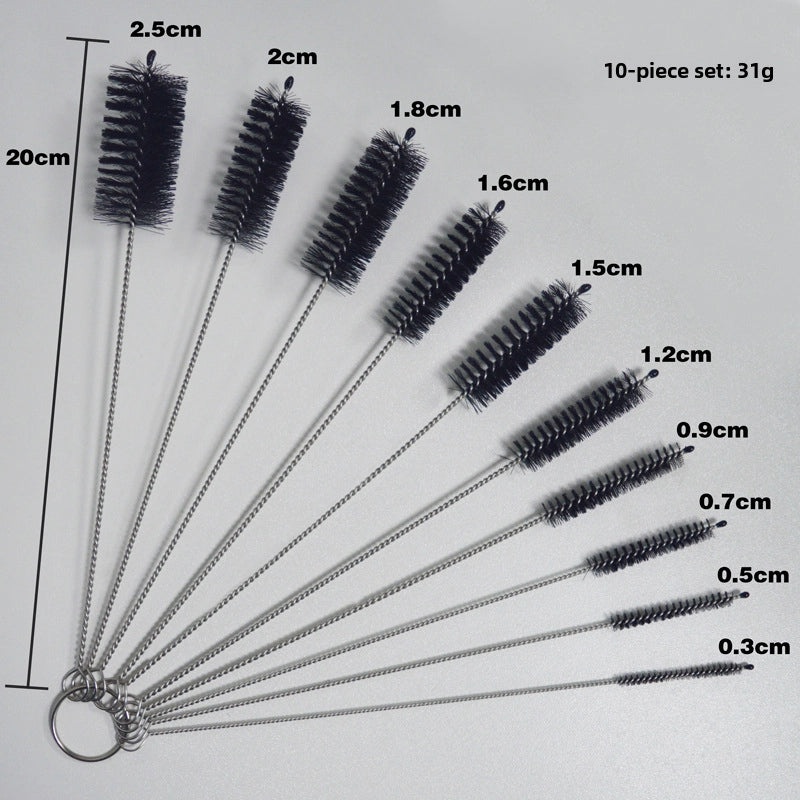 Bottle Cleaning Brush Set with Straw and Test Tube Brushes | Kitchen & Dining Tools