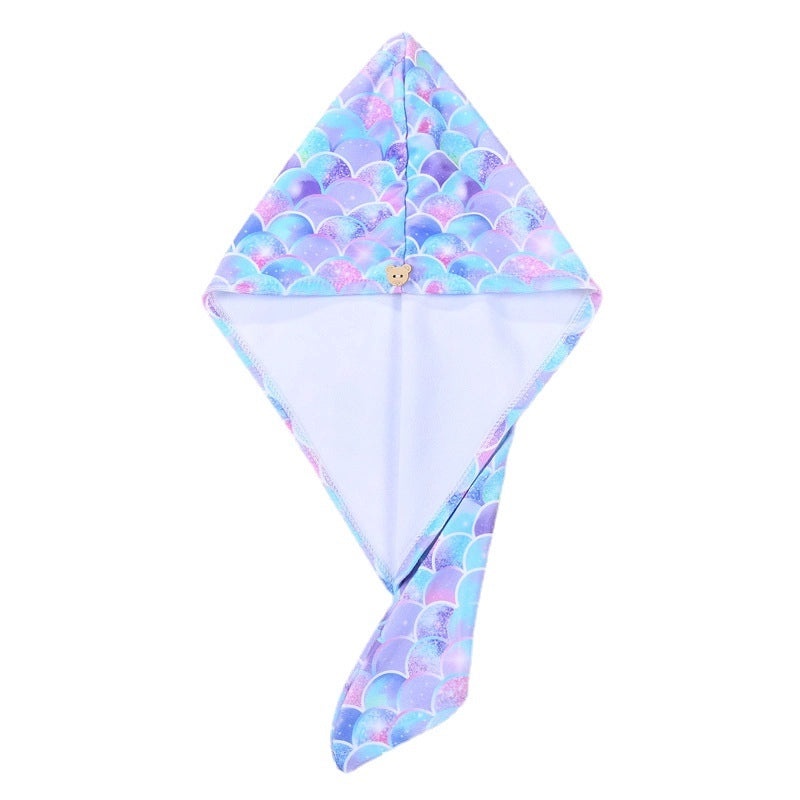 Four Seasons Quick-Dry Absorbent Hair Towel Cap, Thickened Adult Bath Wrap with Printed Design|Home & Living Accessories