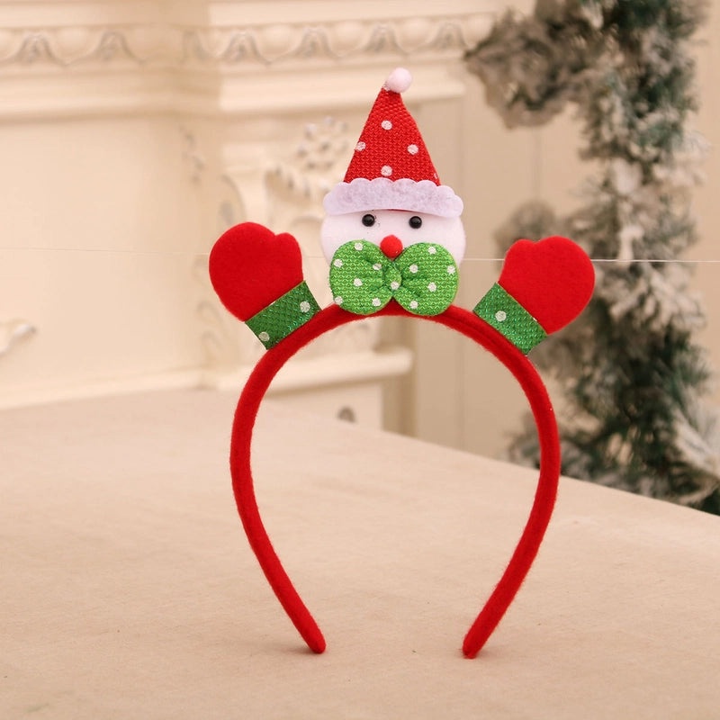 Christmas Snowman and Reindeer Antler Hair Bands Nonwoven Party Accessories|Festive Party Supplies