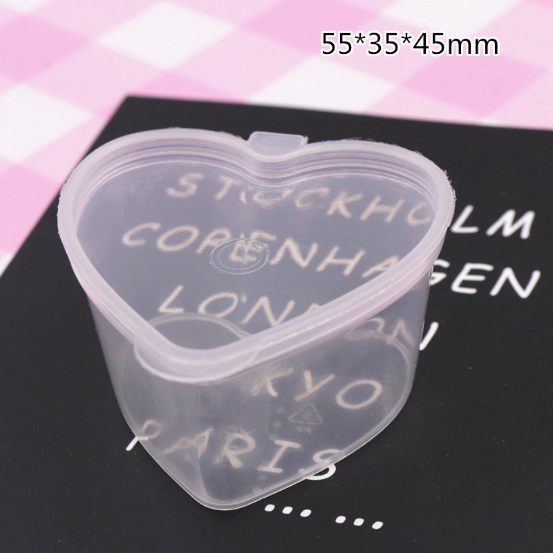 Elegant Heart-Shaped Plastic Storage Box for Casual Minimalist Style|Home Organization & Storage