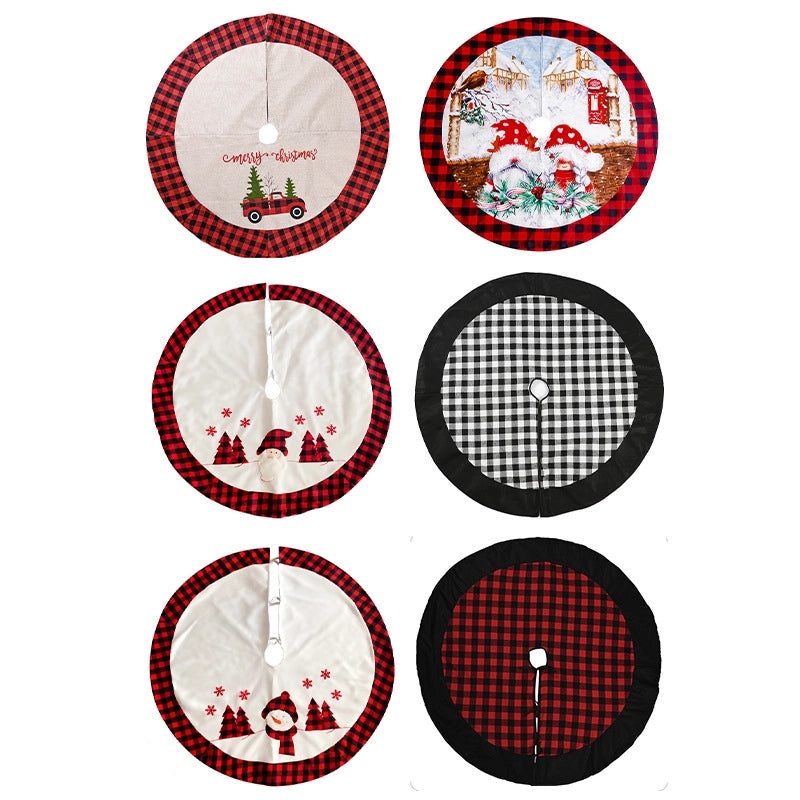 Christmas Minimalist Plaid Snowman Floor Mat for Holiday Party Decor|Home & Living Accessories