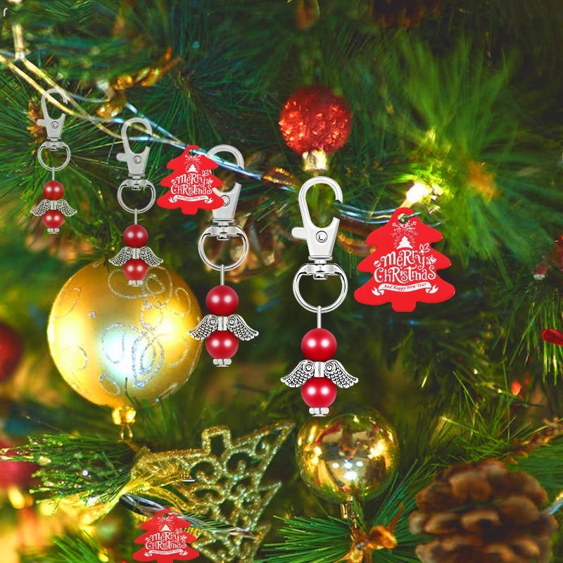Christmas Angel Wings Metal Pendant Snowman Charm Holiday Tree Decoration|Christmas Ornaments