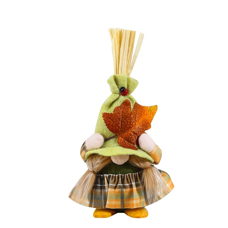 Adorable Handcrafted Autumn Elf Figurine Without Face | Seasonal Home Decor Ornaments