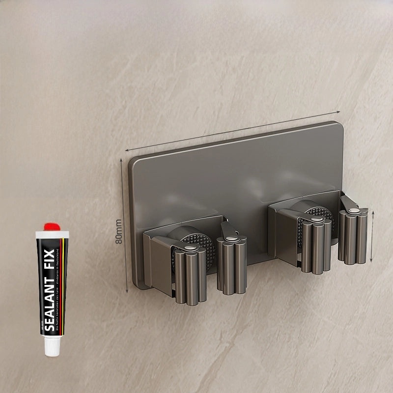 Punch-free Wall Mop Hook Strong Adhesive Broom Hanger Organizer|Home Storage & Organization