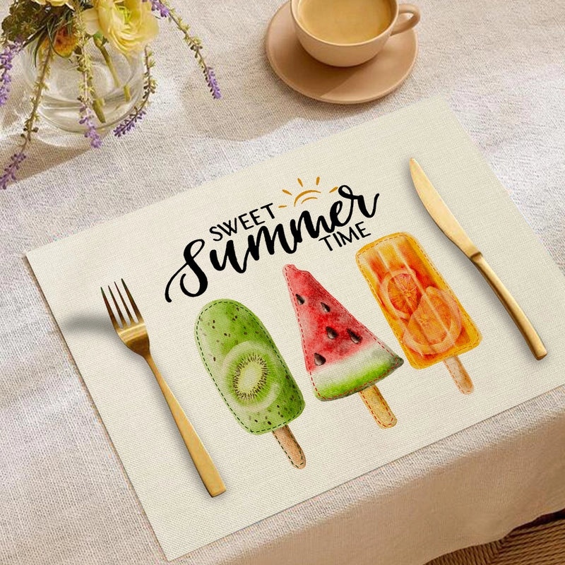 Elegant Nordic Linen Fruit Pattern Cushion Cover for Sofa and Couch | Home Decor Pillows & Cushions