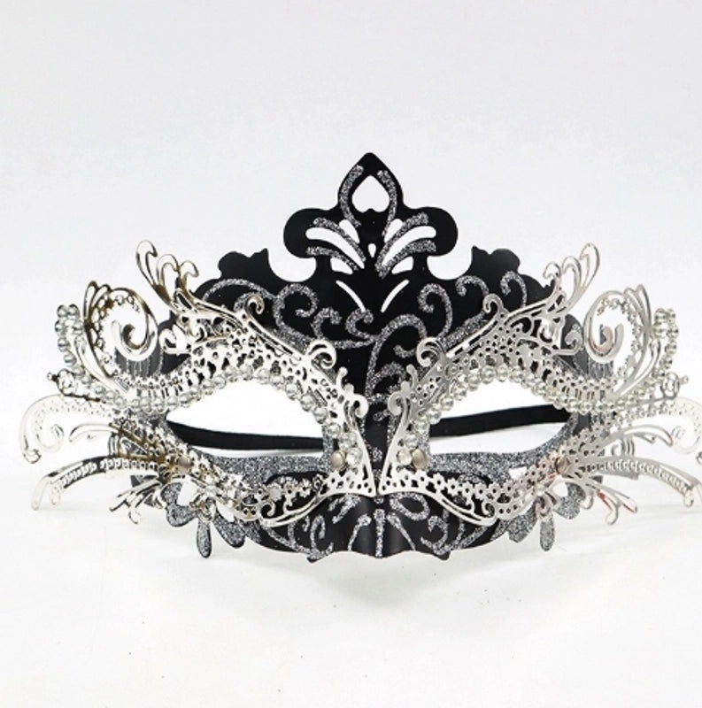 Mardi Gras Minimalist Geometric Plastic Party Mask | Party Supplies