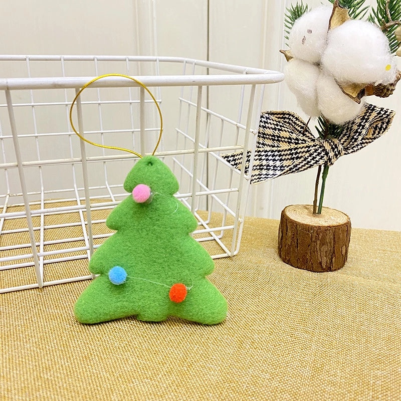 Christmas Fabric Pendants Santa Claus Snowman Deer for Bags Hotels Shopping Mall Holiday Decoration|Christmas Decorations