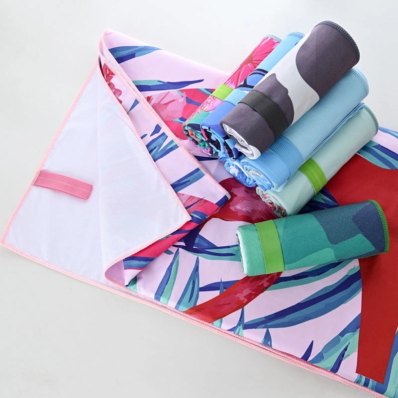 Double-sided Velvet Bath Towel with Digital Heat Transfer Print for Sports Swimming | Sports & Outdoor Towels