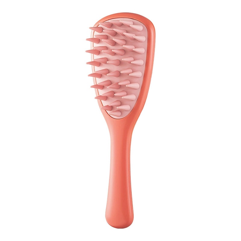 Silicone Ginkgo Leaf Scalp Massager Comb with Long Handle for Shampooing | Hair Care Tools