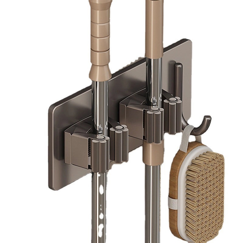 Punch-free Wall Mop Hook Strong Adhesive Broom Hanger Organizer|Home Storage & Organization