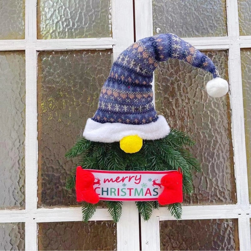 Christmas Elf Door Hanging Garland Faceless Doll Holiday Decoration with Hat|Christmas Decorations