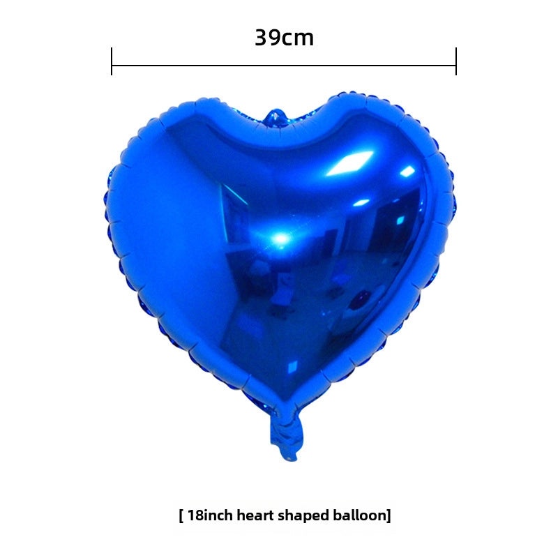 18 Inch Heart-Shaped Aluminum Foil Balloon for Wedding Valentine’s Day New Year Decoration | Party Supplies & Balloons