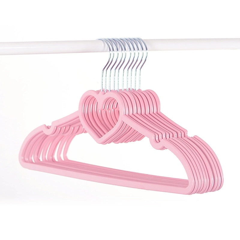 Pink Heart-shaped Butterfly Clothes Hanger Non-slip Plastic Drying Rack for Girls Adults Dormitory Use|Home & Living - Laundry Accessories