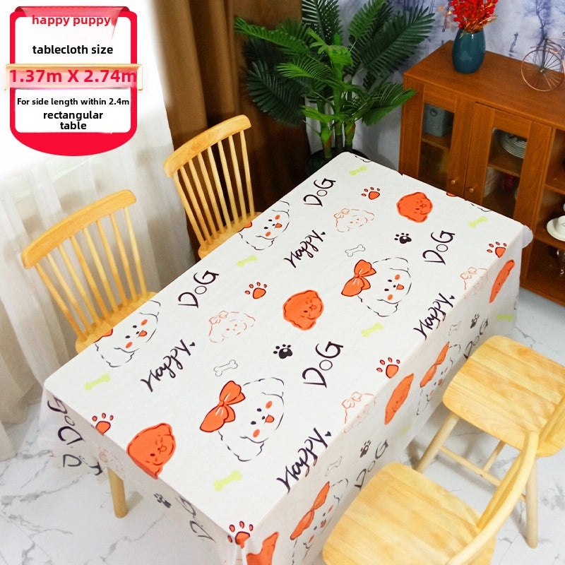 Kids Birthday Disposable Rectangular Tablecloth for Party Classroom Decoration|Party Supplies