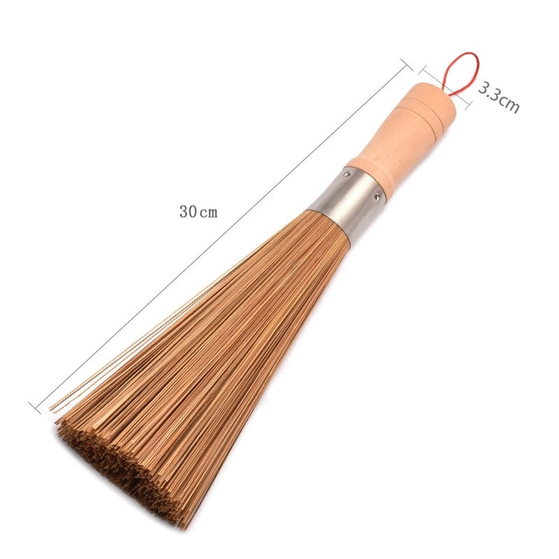 Natural Bamboo Handle Cleaning Brush for Everyday Use|Home Cleaning Supplies