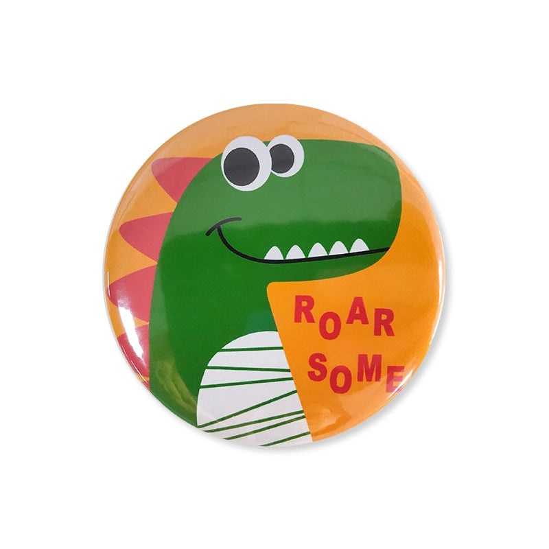 Adorable Alphabet Dinosaur Iron Pin 1 Piece||Brooches Pins