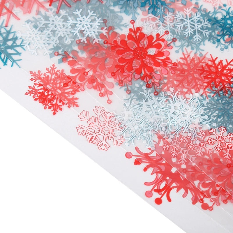 Nordic Snowflake Christmas Gift Bags Plastic Party Wrapping Supplies Cute Holiday Decor|Gift Wrapping Supplies
