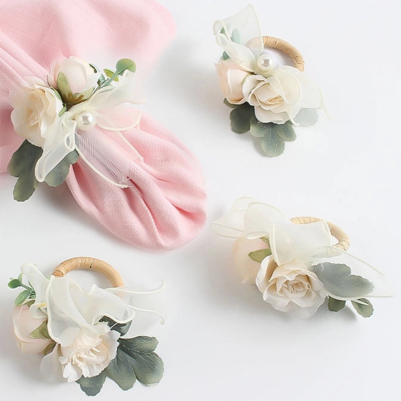 Elegant Red Heart Flower Stainless Steel Table Decoration for Valentine's Day | Home Decor