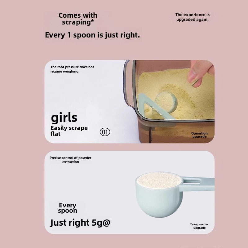 Anbutton Newborn Sealed Milk Powder Jar with Moisture-proof Food Grade Storage Box | Baby Feeding Supplies