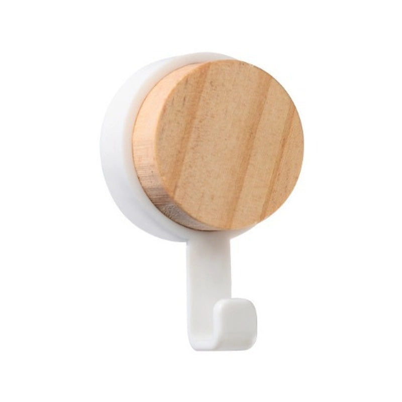 Light Uncle Japanese Style Solid Wood Wall Hook No Punch Creative Clothes Bag Hanger|Home Decor & Storage