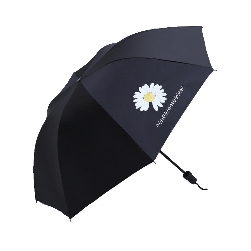 Fruit Print Folding Umbrella for Women | Sunny and Rainy Use | UV Protection and Sunshade | Lightweight and Portable | Fashion Accessories