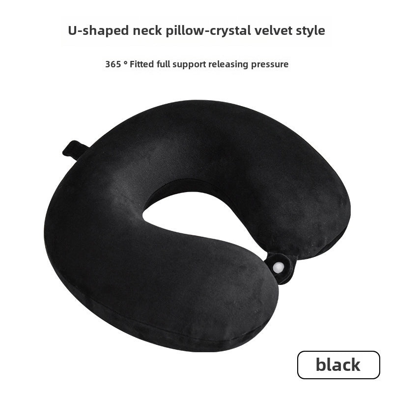 Memory Foam U-Shaped Travel Neck Pillow for Car, Plane, Student Nap | Travel Accessories