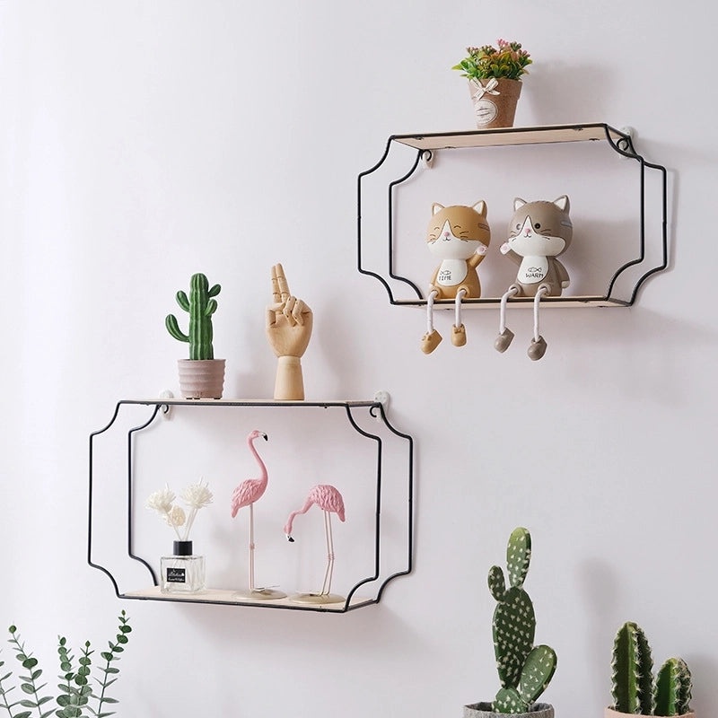 Nordic Three-Tier Wall Storage Rack for Living Room and Bathroom | Home Storage & Organization