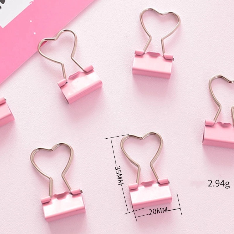 Cute Red Heart Metal Hair Clip with Long Tail | Hair Accessories