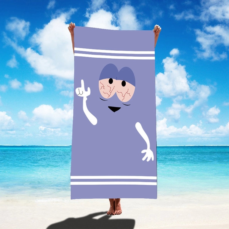 Adorable Cartoon Microfiber Bath Towels for Bathroom | Bathroom Accessories