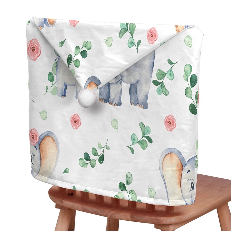Christmas Plush Chair Back Cover Elephant Design | Home & Living / Holiday Decor