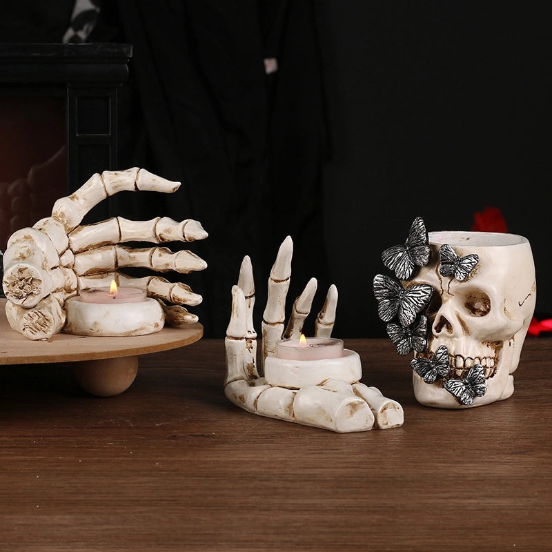 Halloween Butterfly Skull Plastic Pen Holder Funny Stationery Organizer|Home & Office Supplies