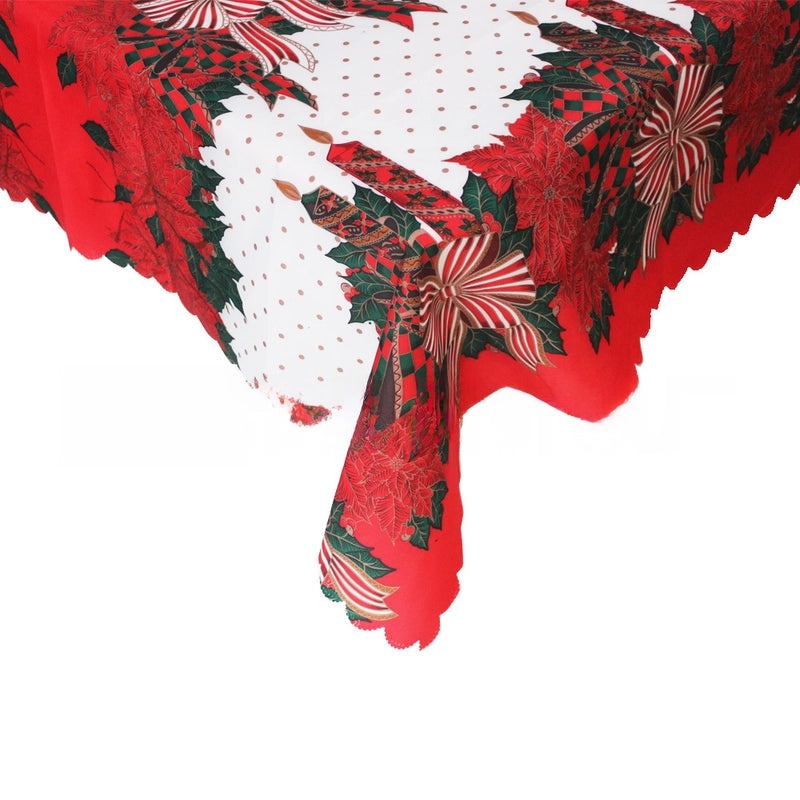 Nordic Christmas Dining Tablecloth Square Decorative Cloth for Living Room New Year Holiday Celebration|Home Decor/Table Linens