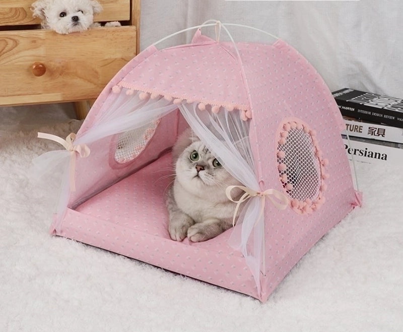 Stylish Minimalist Color Block Pet Bed Soft Fabric Cozy Cushion|Pet Beds and Accessories