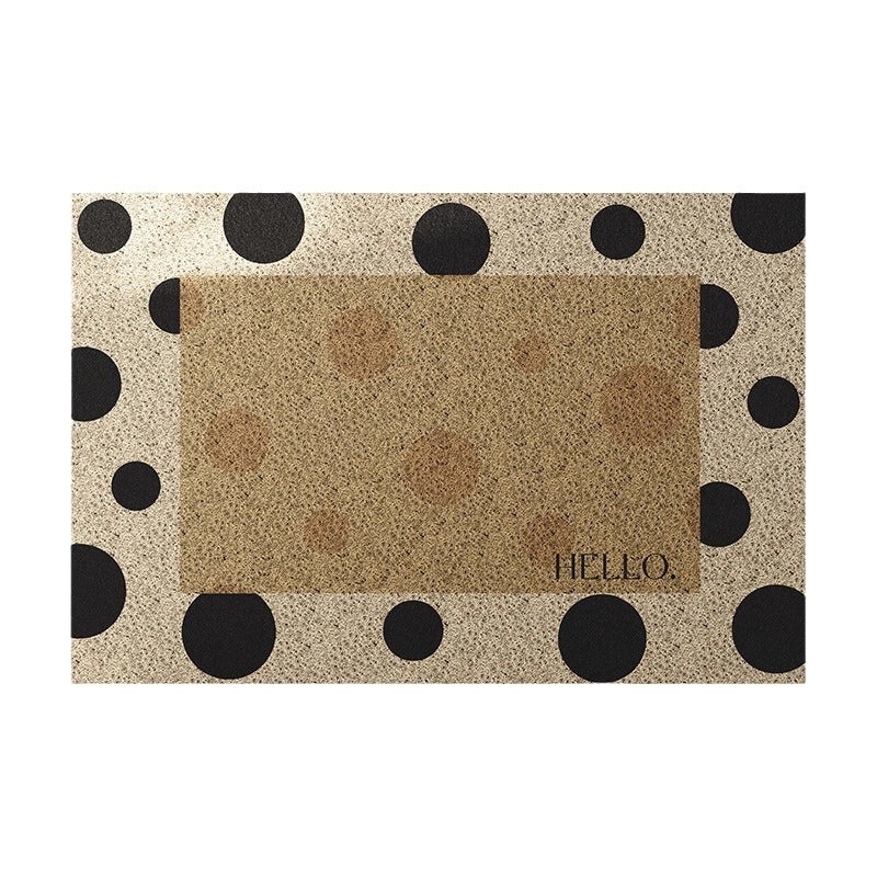 French Silk Ring Door Mat Entrance Dust Removal Mat High-Grade Stain-Resistant Foot Carpet|Home Decor & Rugs