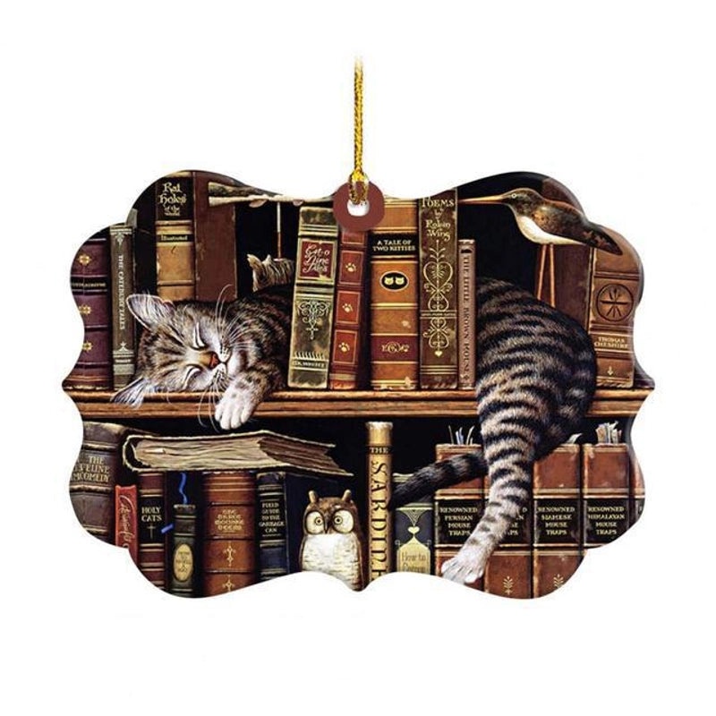 2023 Acrylic Heart-Shaped Book Lover Ornament for Librarians | Home Decor & Book Accessories