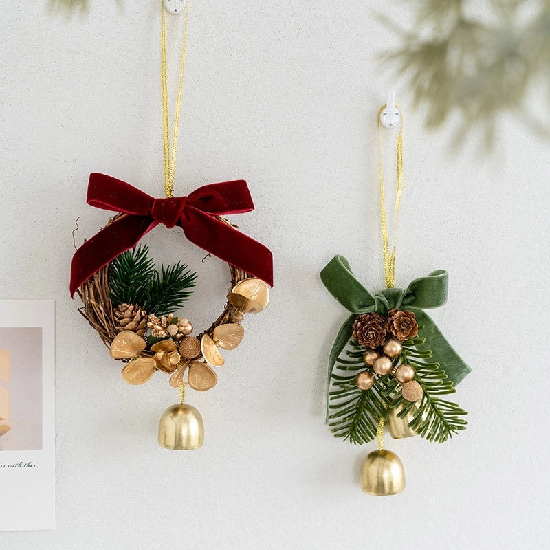 Korean Style Christmas Bell Hanging Ornaments Iron Holiday Party Home Decorations|Home Decor Ornaments