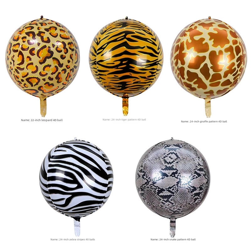 22-inch 4D Aluminum Foil Balloon Animal Pattern for Birthday Party Decoration | Party Supplies & Decorations