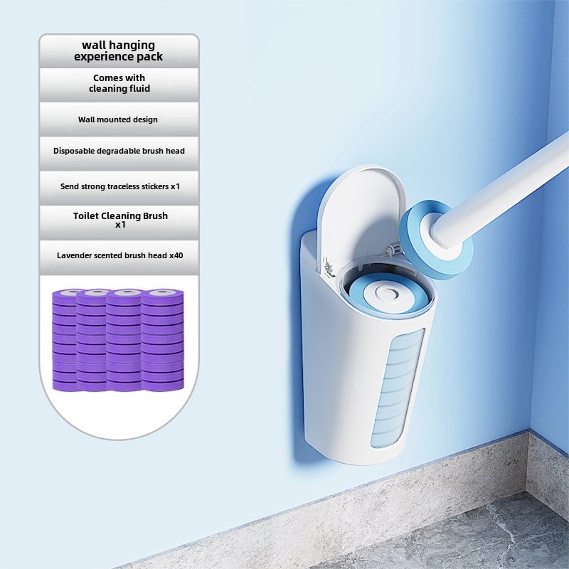 Disposable Toilet Brush Replacement Set Wall-Mounted Household Cleaning Brush | Bathroom Accessories